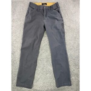 Noble Outfitters Womens Gray Canvas Utility Work Pants Size 10 Straight Leg